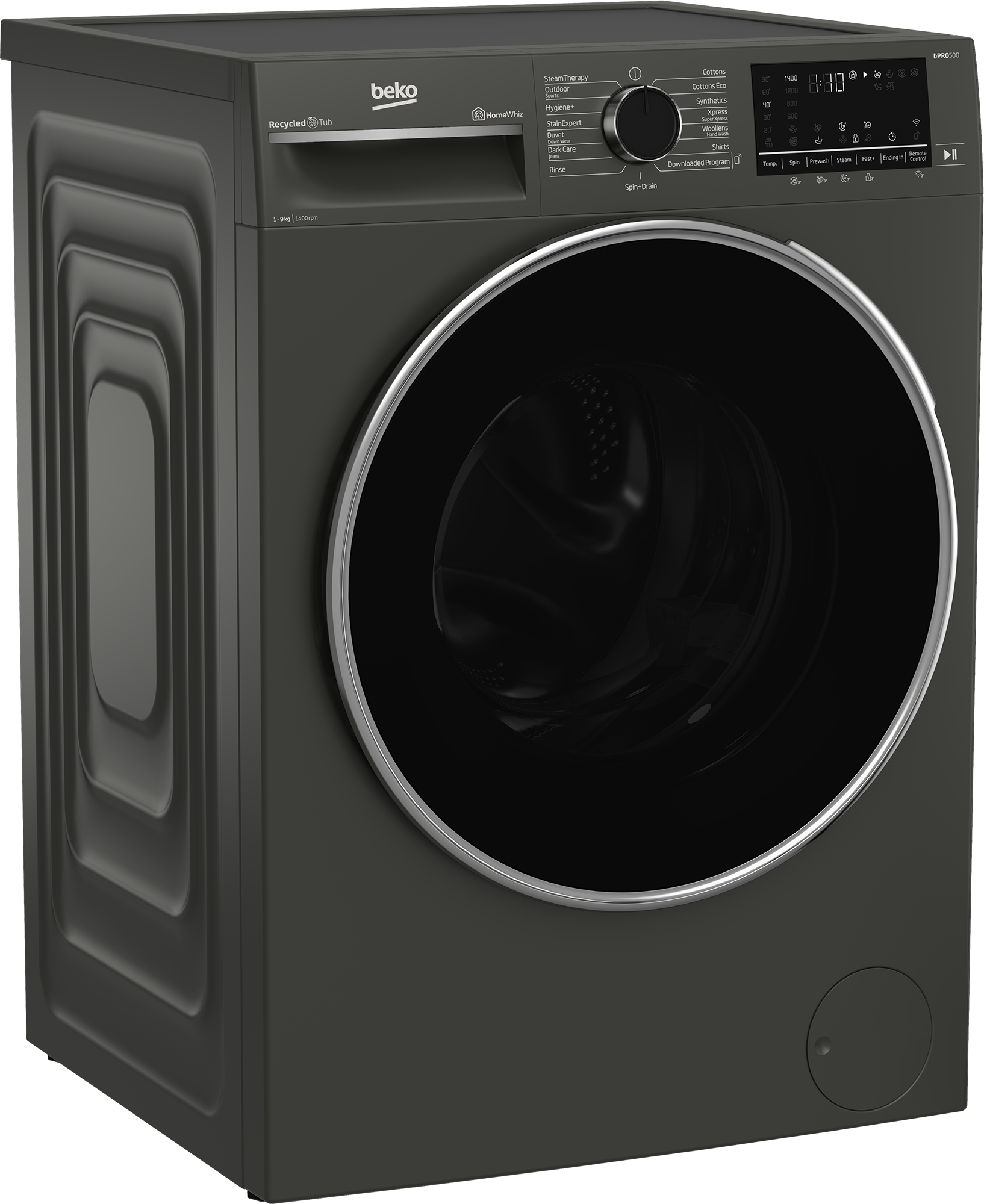 Beko 9kg Front Loader Washing Machine Manhattan Grey BAW204-1