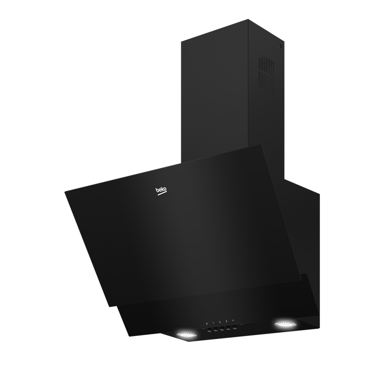 Beko Inclined 60cm Cookerhood Black BHCA62422BBH-1