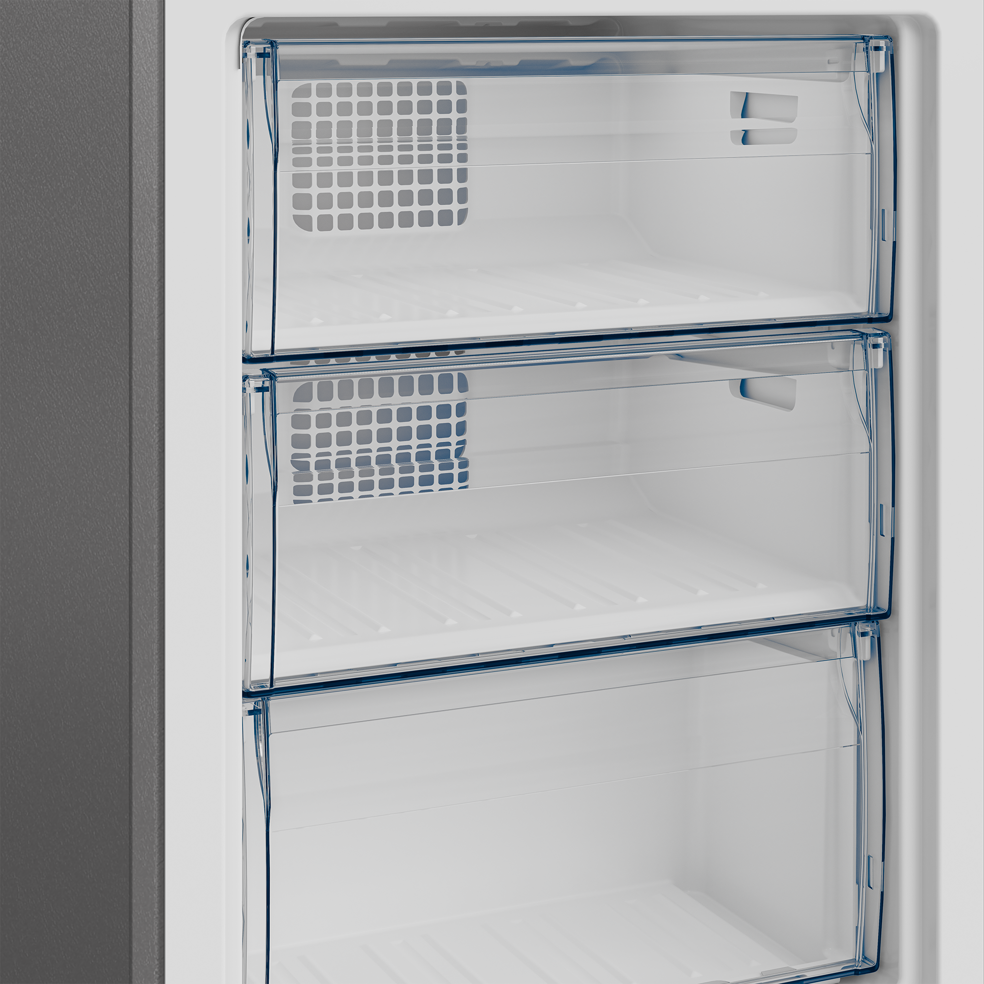 Defy 350L Fridge/Freezer Metallic DAC622