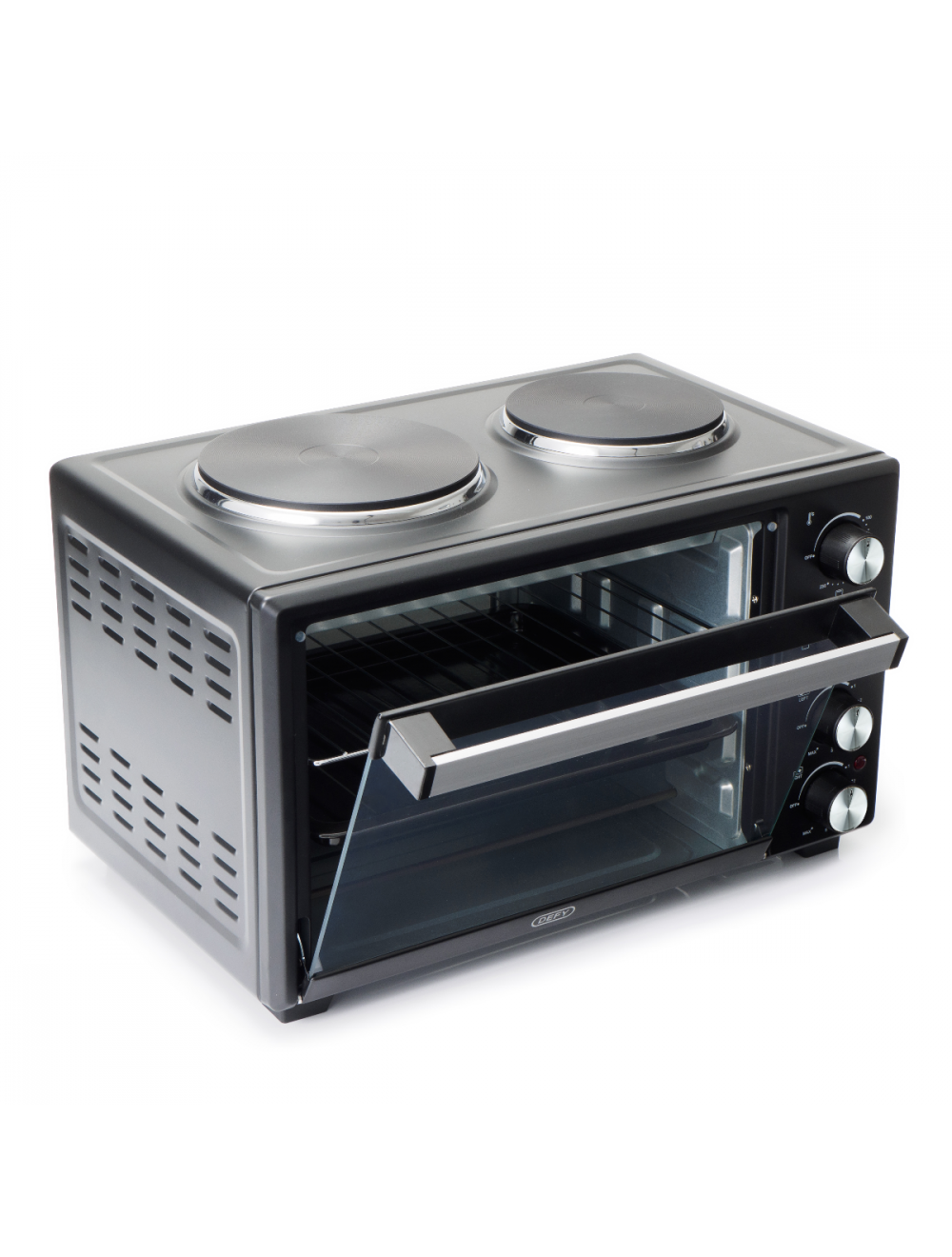 Defy 30L Mini Oven 2 Hotplate Black MOH2330BL-2