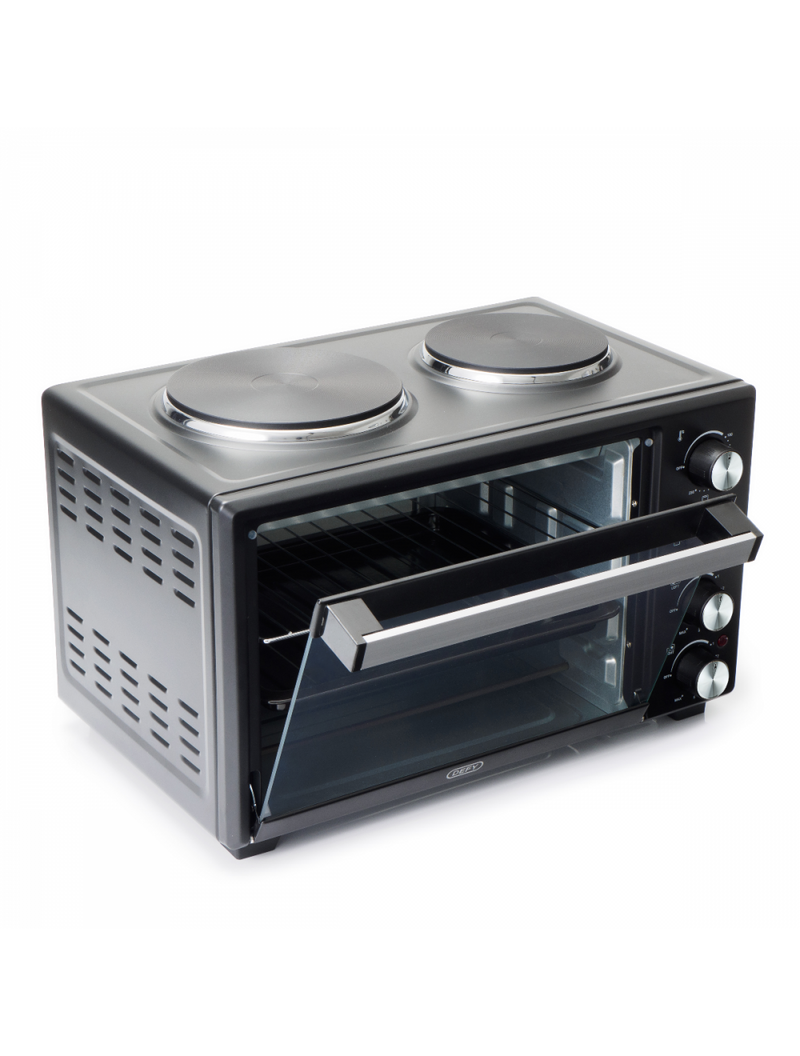 Defy 30L Mini Oven 2 Hotplate Black MOH2330BL-2