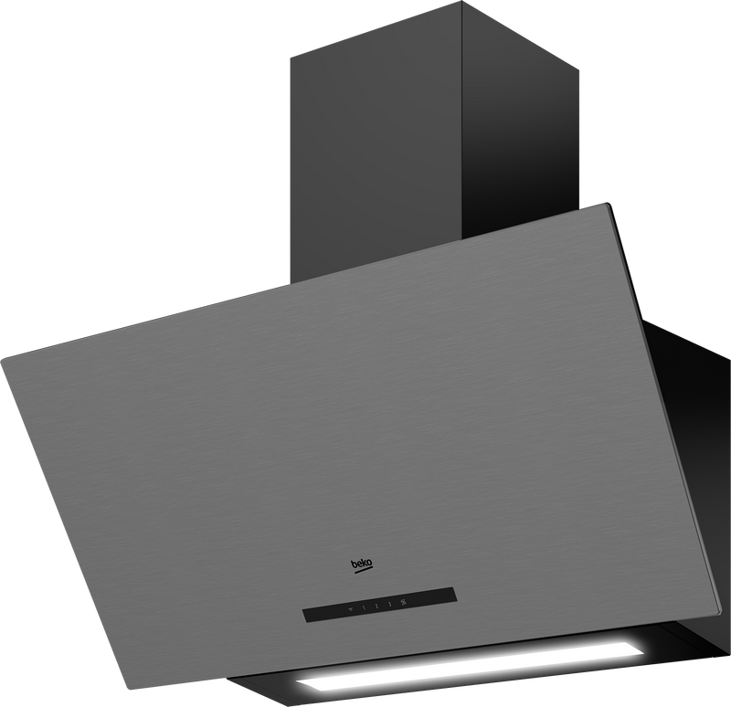 Beko Inclined Cookerhood Black/Grey HCA93640SS-1
