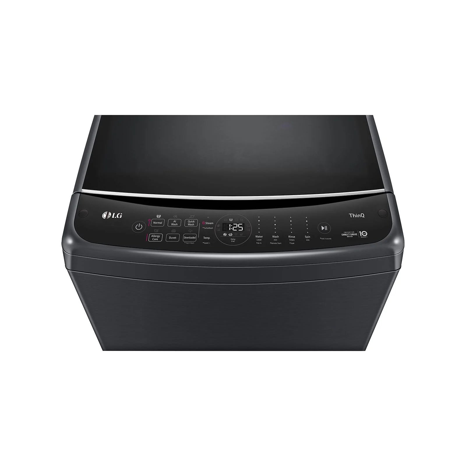 LG 21kg Top Loader Washing Machine Platinum Black T21H7EHHSTP