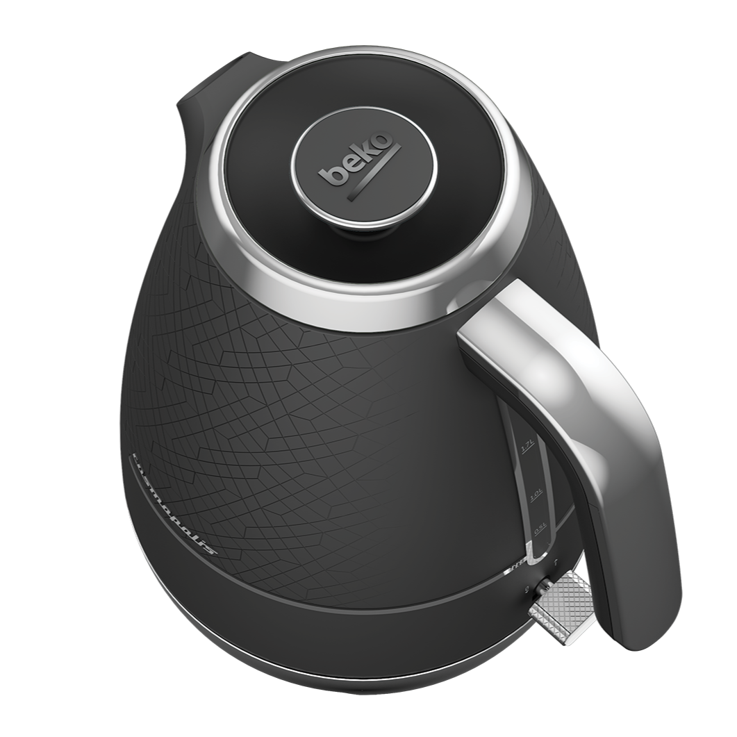 Beko 1.7L Cosmopolis Dome Kettle Black / Chrome WKM8307B-2