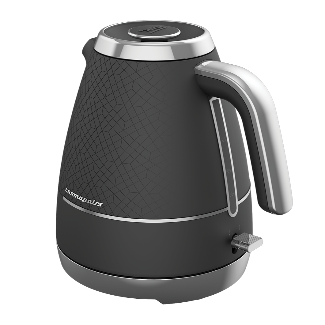 Beko 1.7L Cosmopolis Dome Kettle Black / Chrome WKM8307B-3