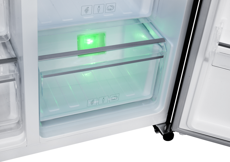 Beko 521L Side-by-Side Fridge 91cm Dark Inox GNO532B-5