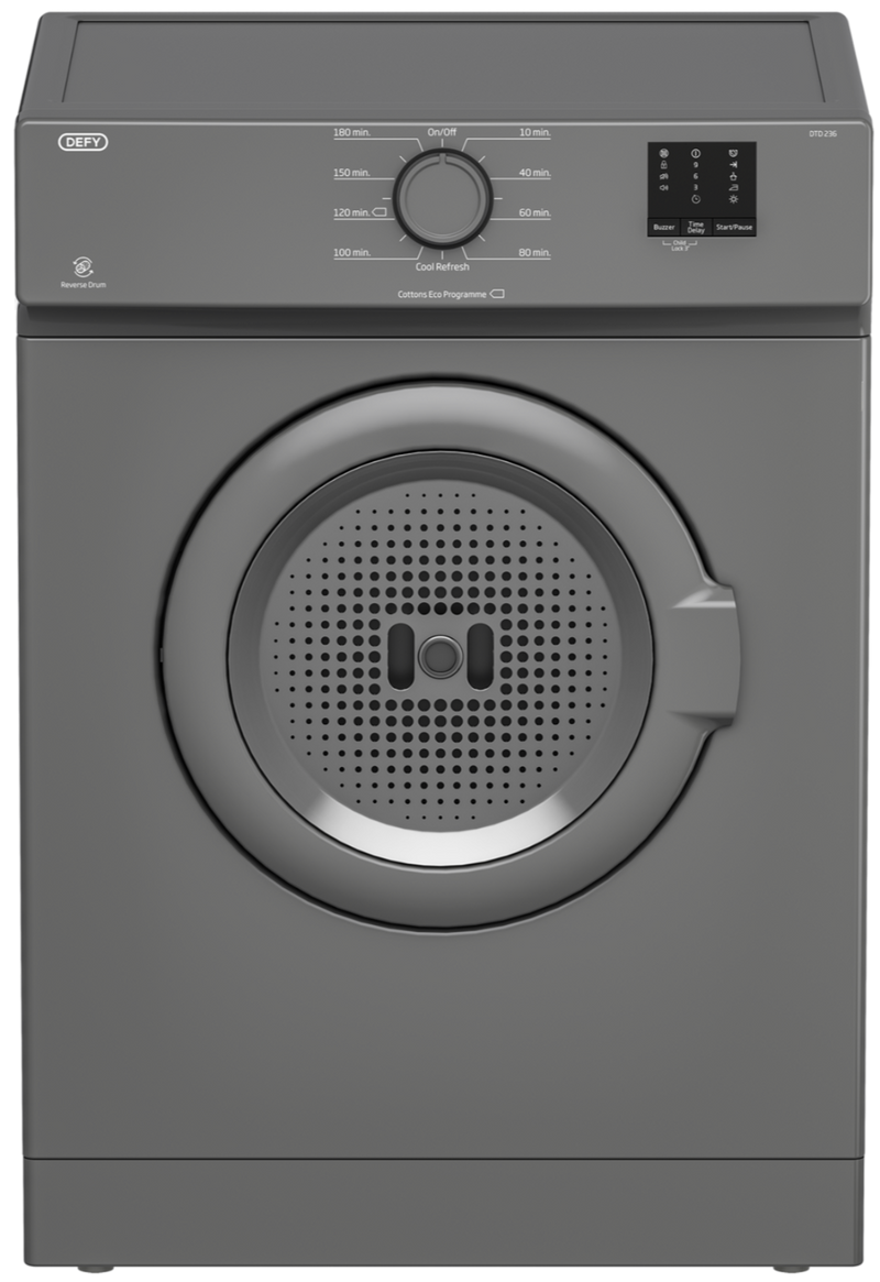 Defy 6kg Air Vented Tumble Dryer Manhattan Grey DTD236-1