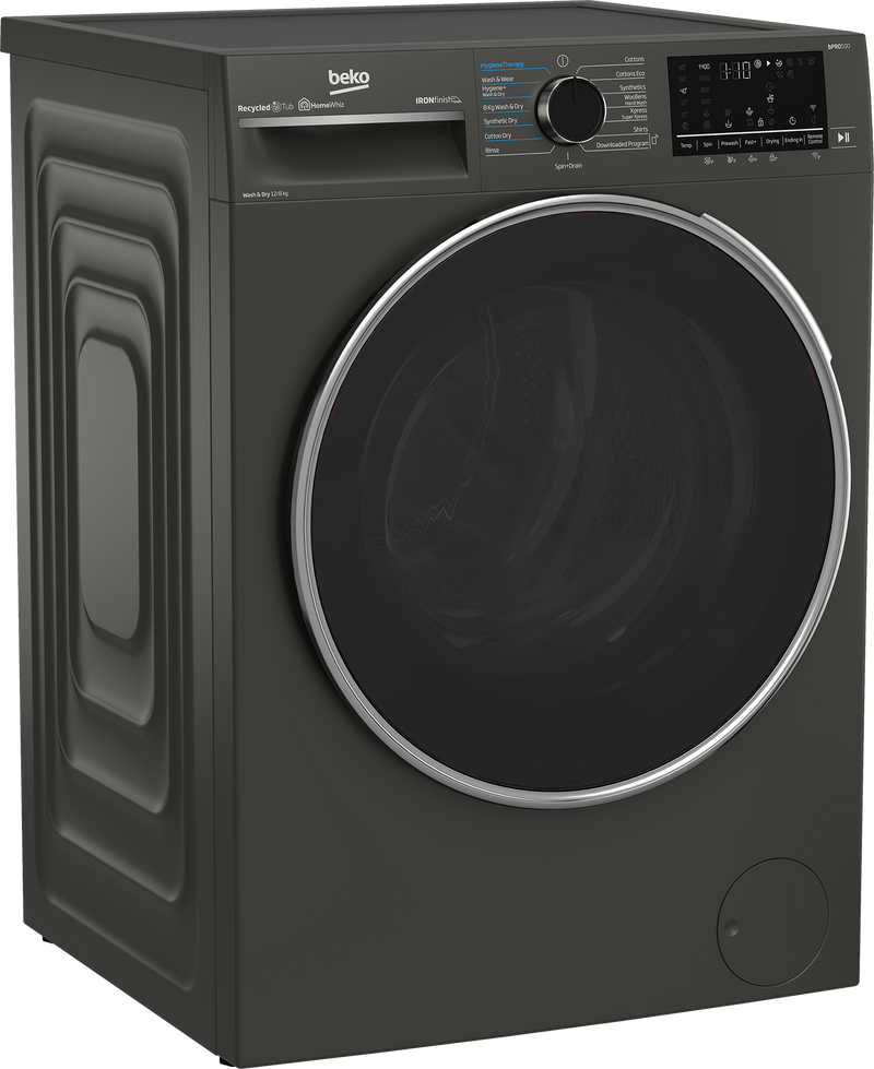 Beko 12/8kg Front Loader Combo Washer Dryer Manhattan Grey BWD201-1