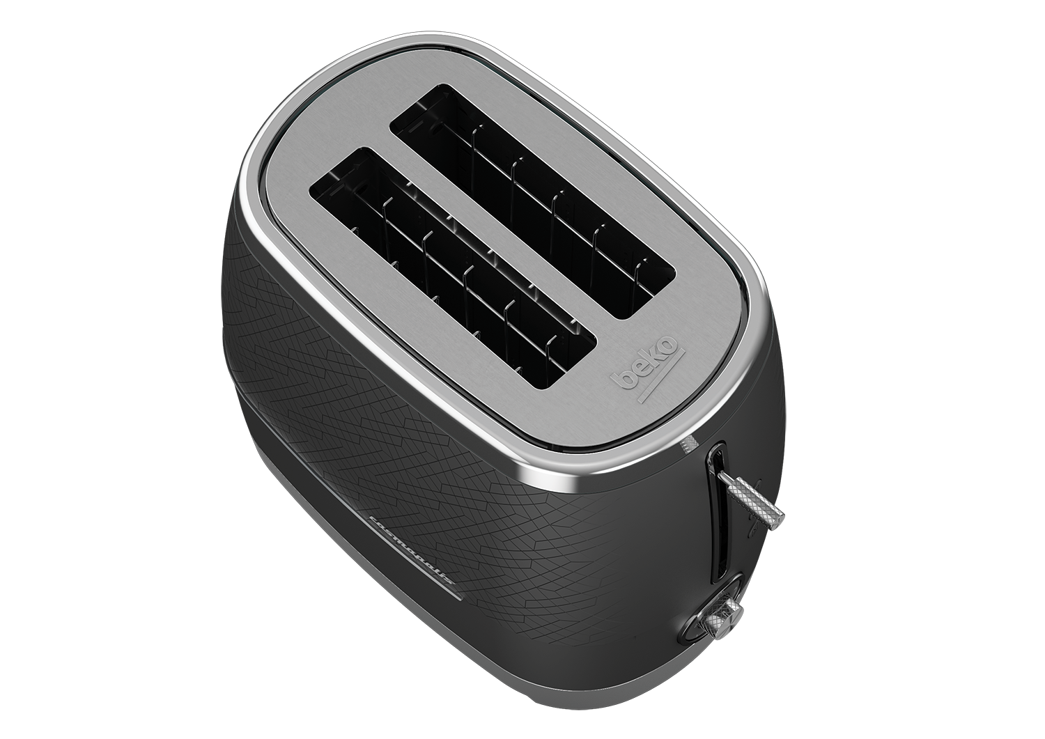 Beko Cosmopolis 2 Slice Toaster Black / Chrome TAM8202B-3