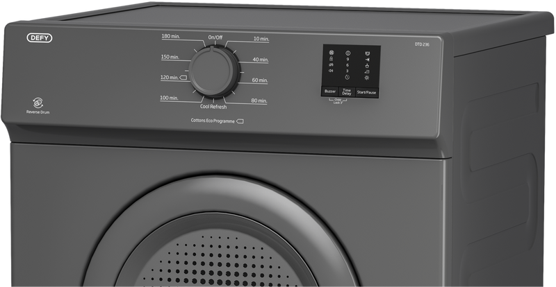 Defy 6kg Air Vented Tumble Dryer Manhattan Grey DTD236-5