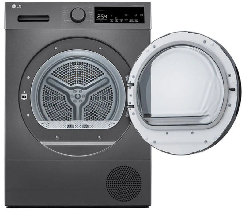 LG 8KG Heat Pump Tumble Dryer Dark Silver RH80T2SP7RM-9