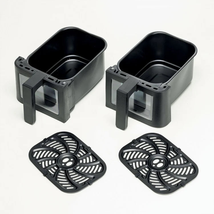 Kenwood kHealth 9L Dual Air Fryer with Grill Function & Window Black HFG95.000BK-5