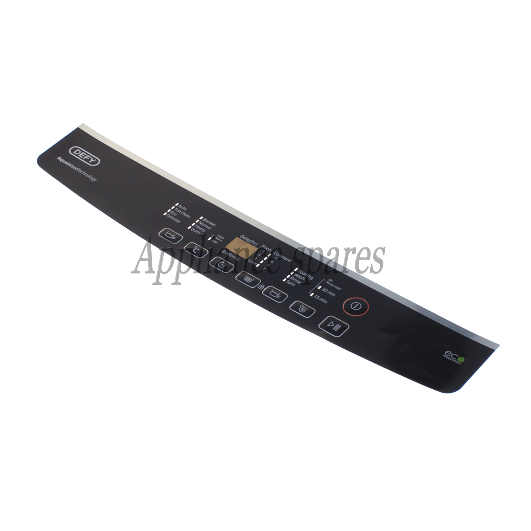Defy Washing Machine Control Panel Inlay