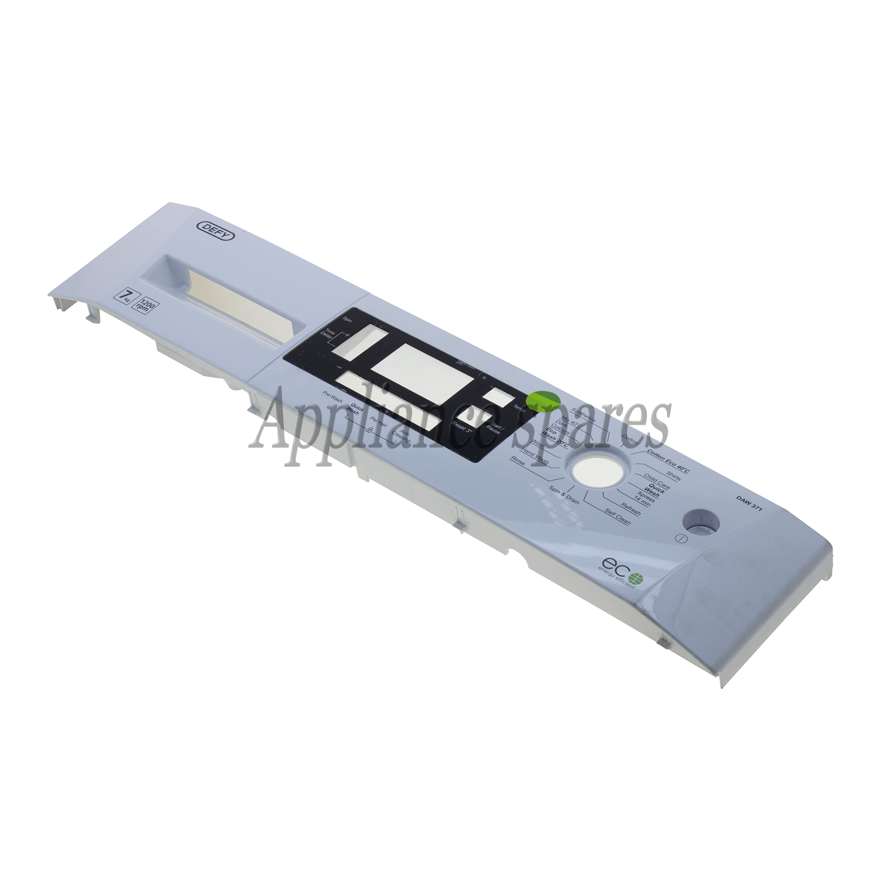 Defy Washing Machine Control Panel