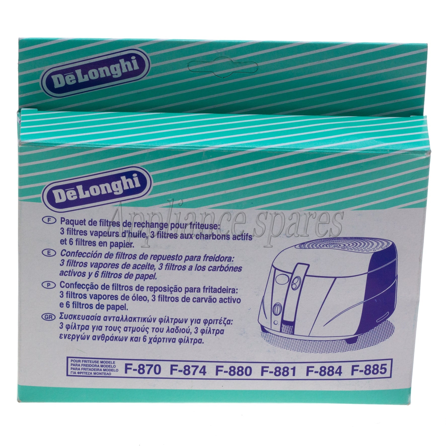 Delonghi Deep Fryer Filter Kit-2