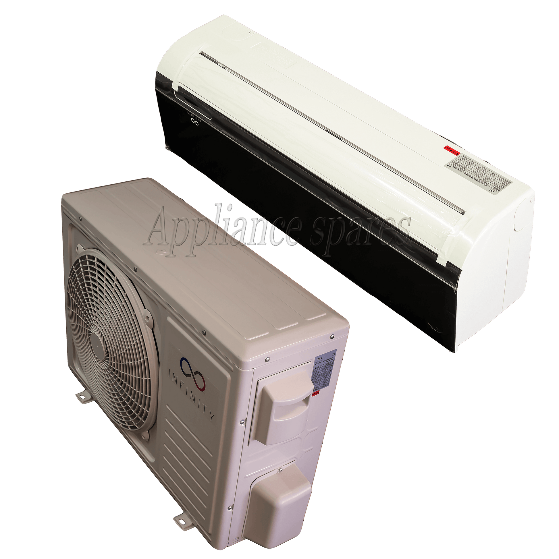 Infinity Aircon 12000Btu Midwall Split Including 3m Pipe Kit (Mirror Finish)-1