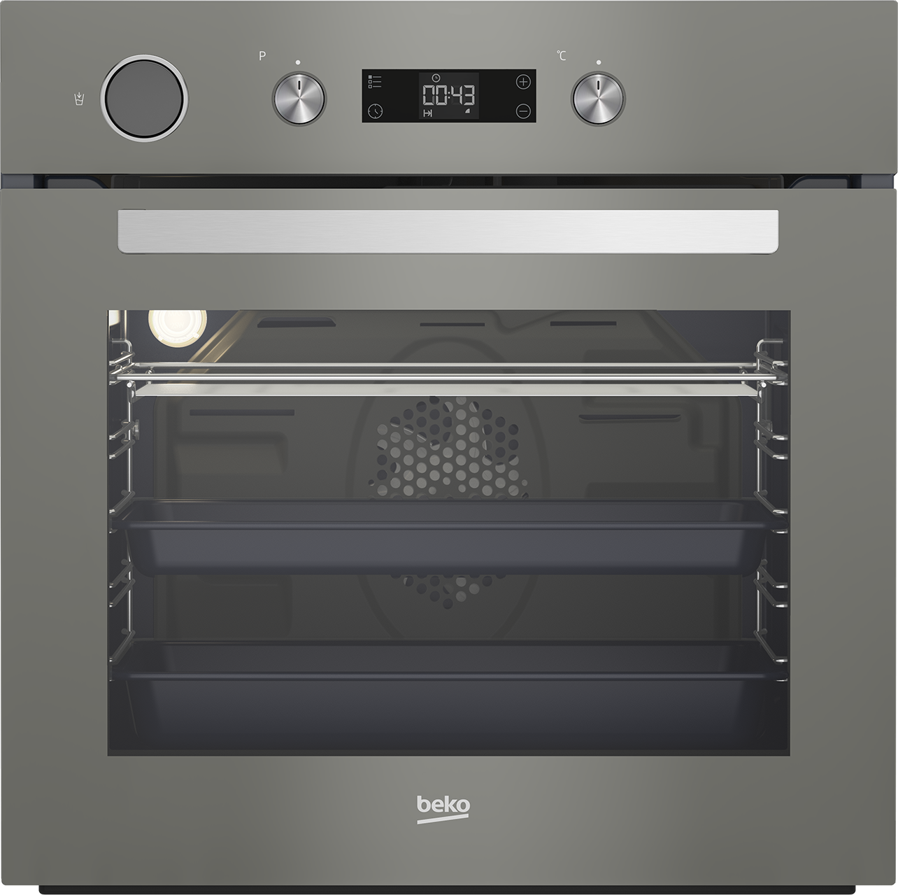 Beko Built In Oven Grey BIS25300GR