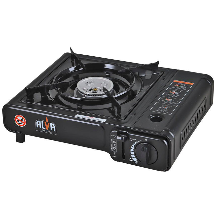 Alva Single Burner Canister Cooker Black CCR101-1