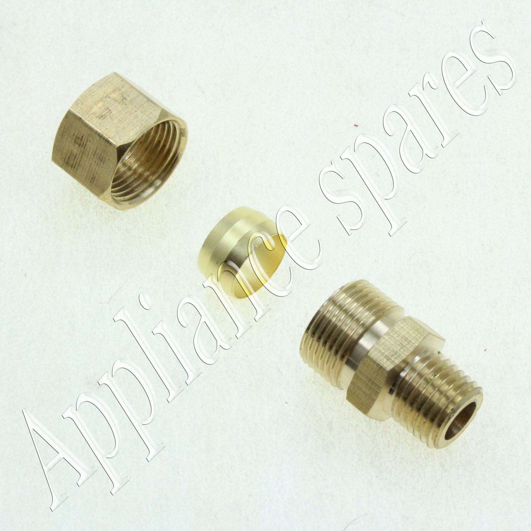 Brass Coupler 1/4" to 1/2" Thread-2