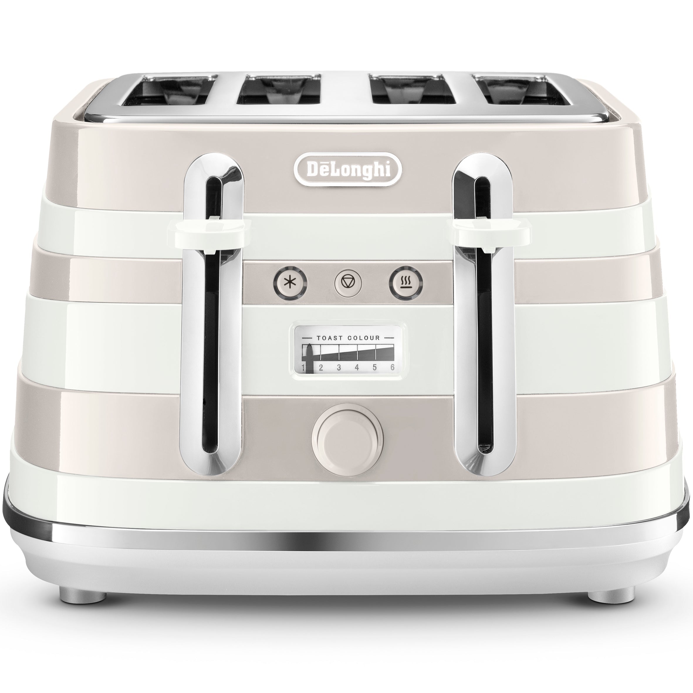 Delonghi 4 Slice Avvolta Toaster White CTAC4003.W