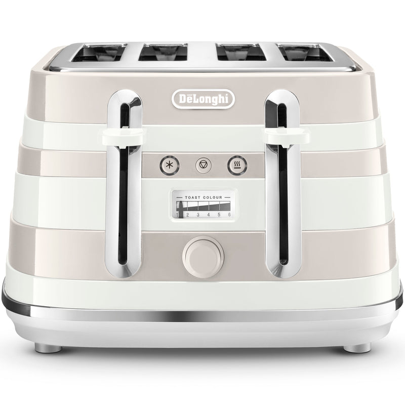 DeLonghi 4 Slice Avvolta Toaster White CTAC4003.W-1