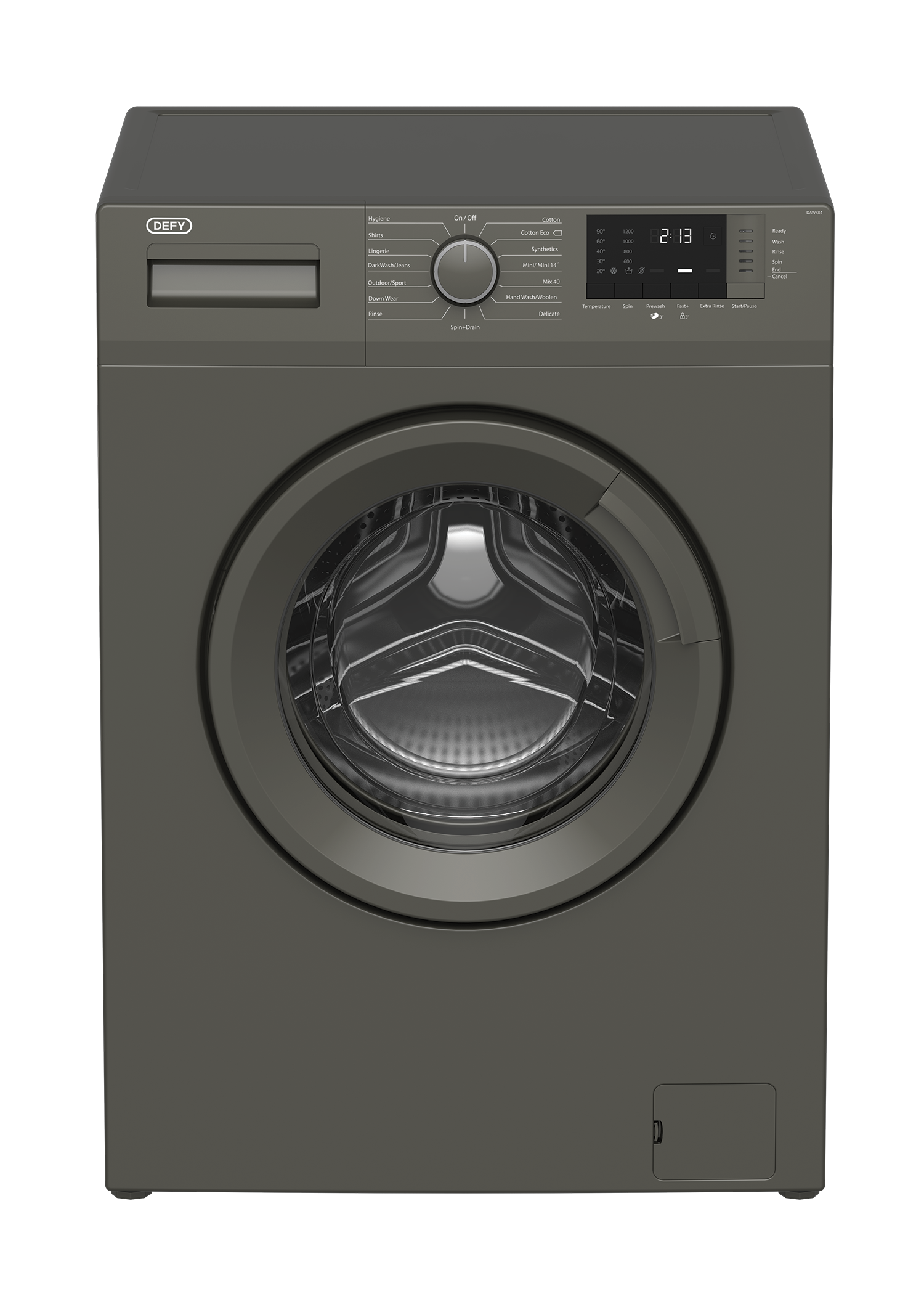 Defy 7kg Front Loader Washing Machine Metallic DAW384