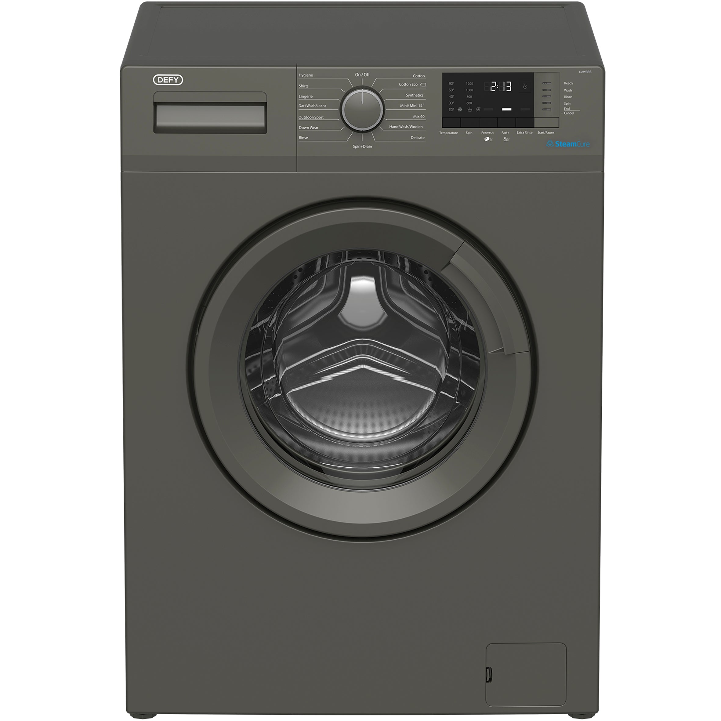 Defy 8kg Front Loader Washing Machine Grey DAW386