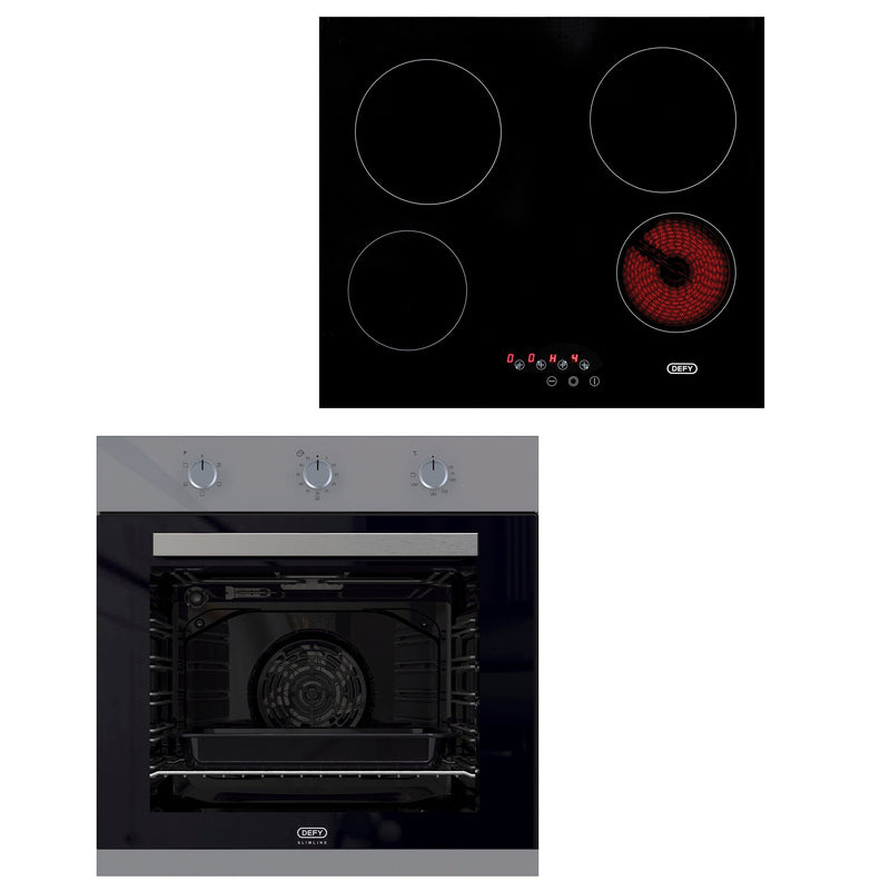 Defy Oven And Hob Set Stainless Steel DCB866-1