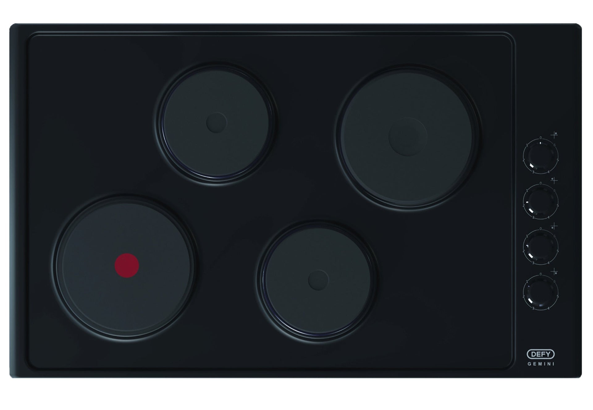 Black Solid Plate Hob