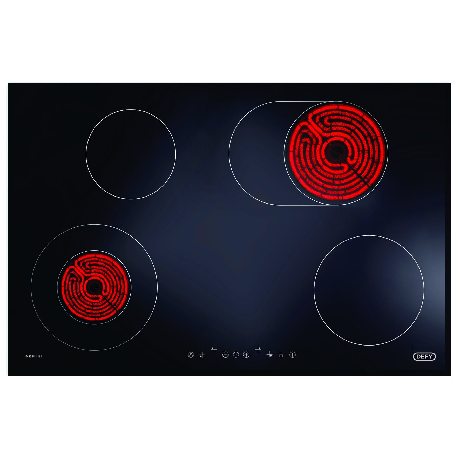 Defy Ceramic Hob Black DHD417-1