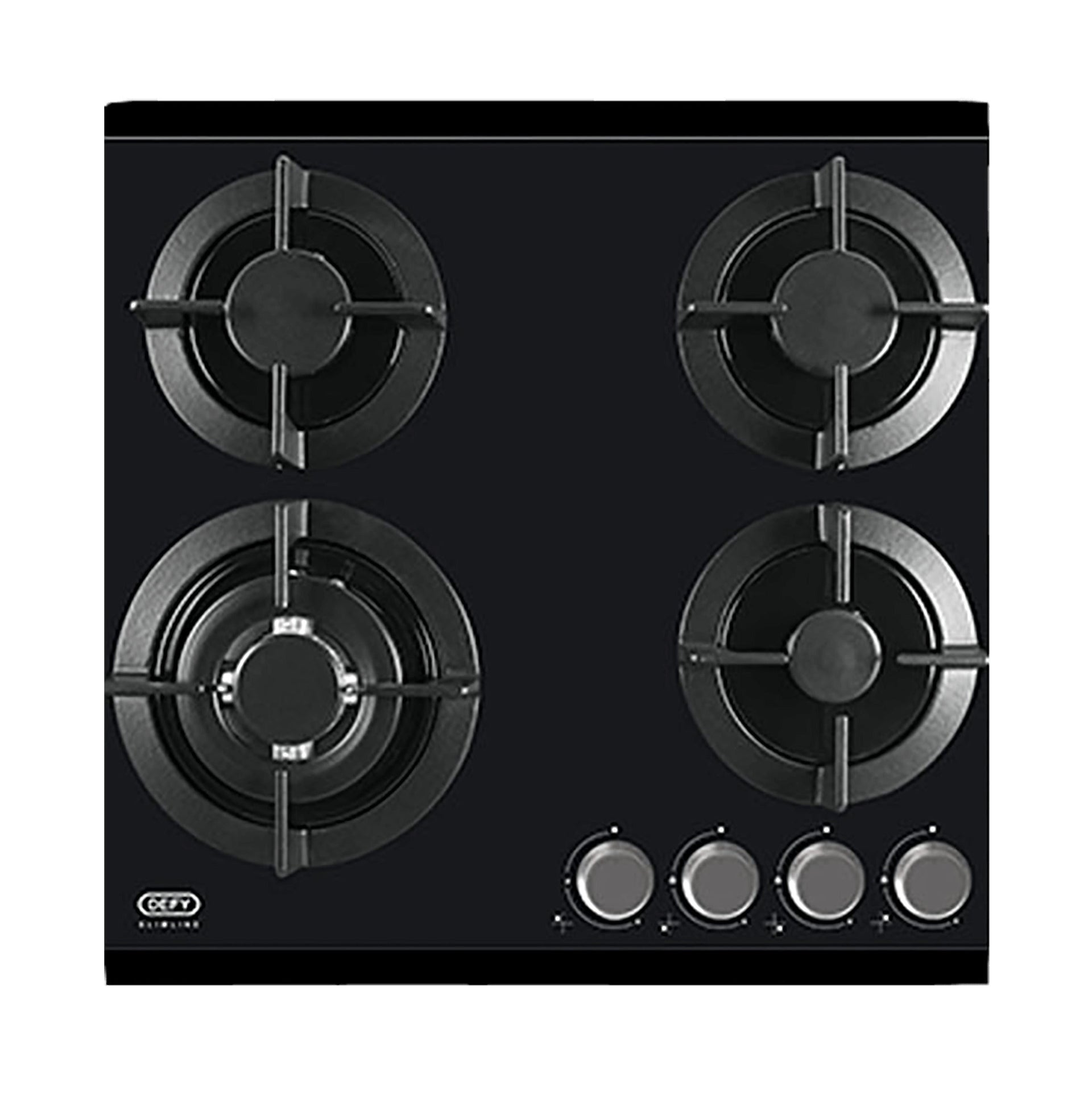 Defy Gas Hob Black Glass DHG604