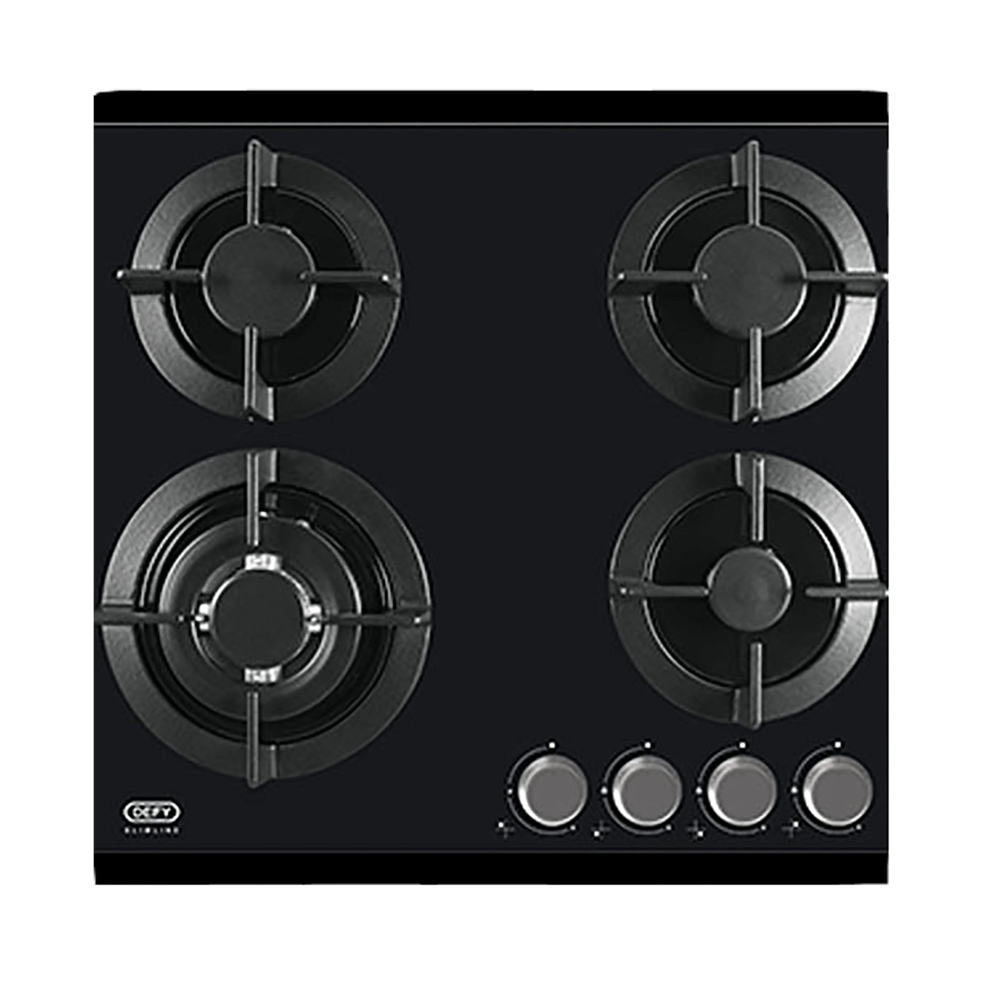 Defy Gas Hob Black Glass DHG604-1