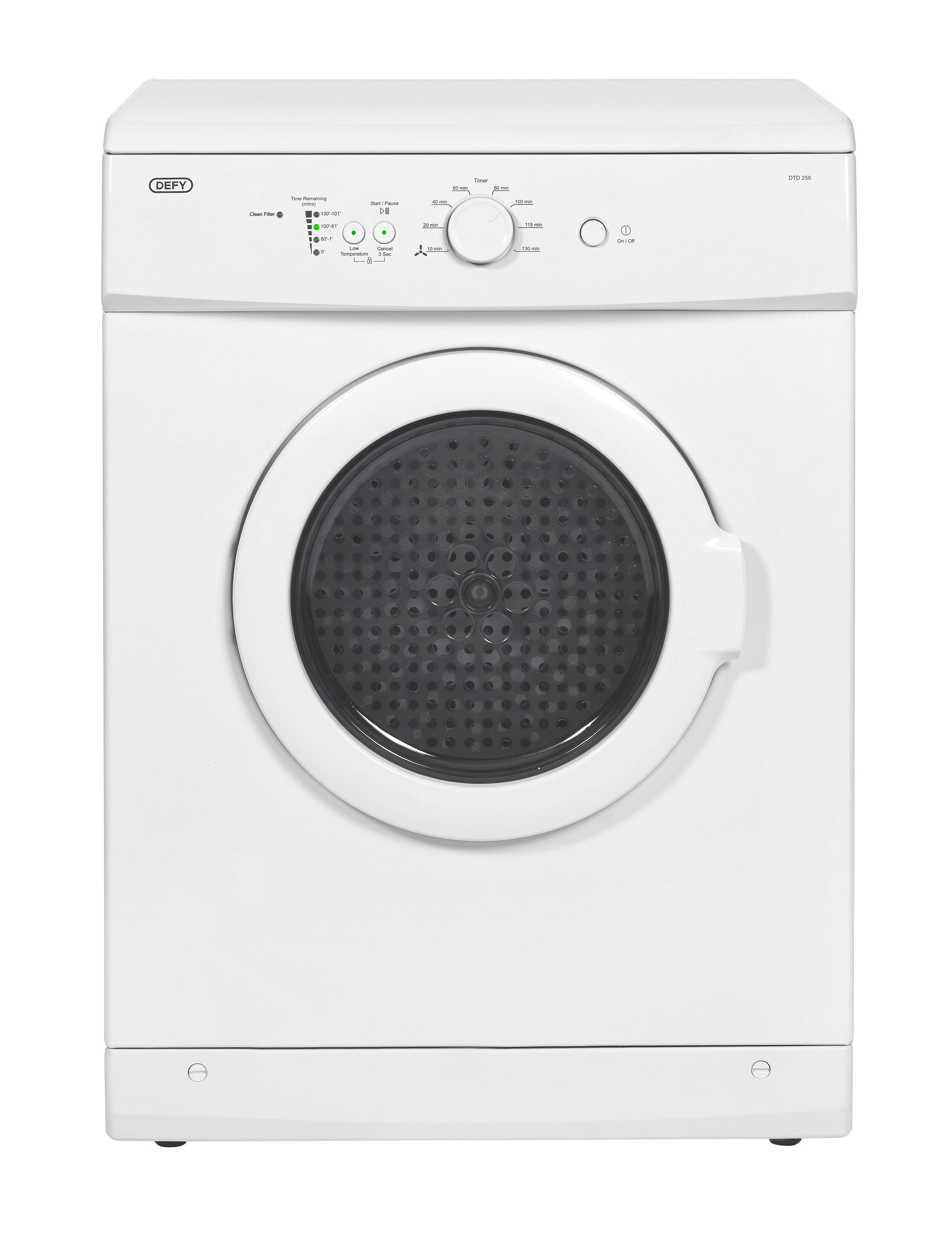 Defy 5kg Front Air Vented Tumble Dryer White DTD258