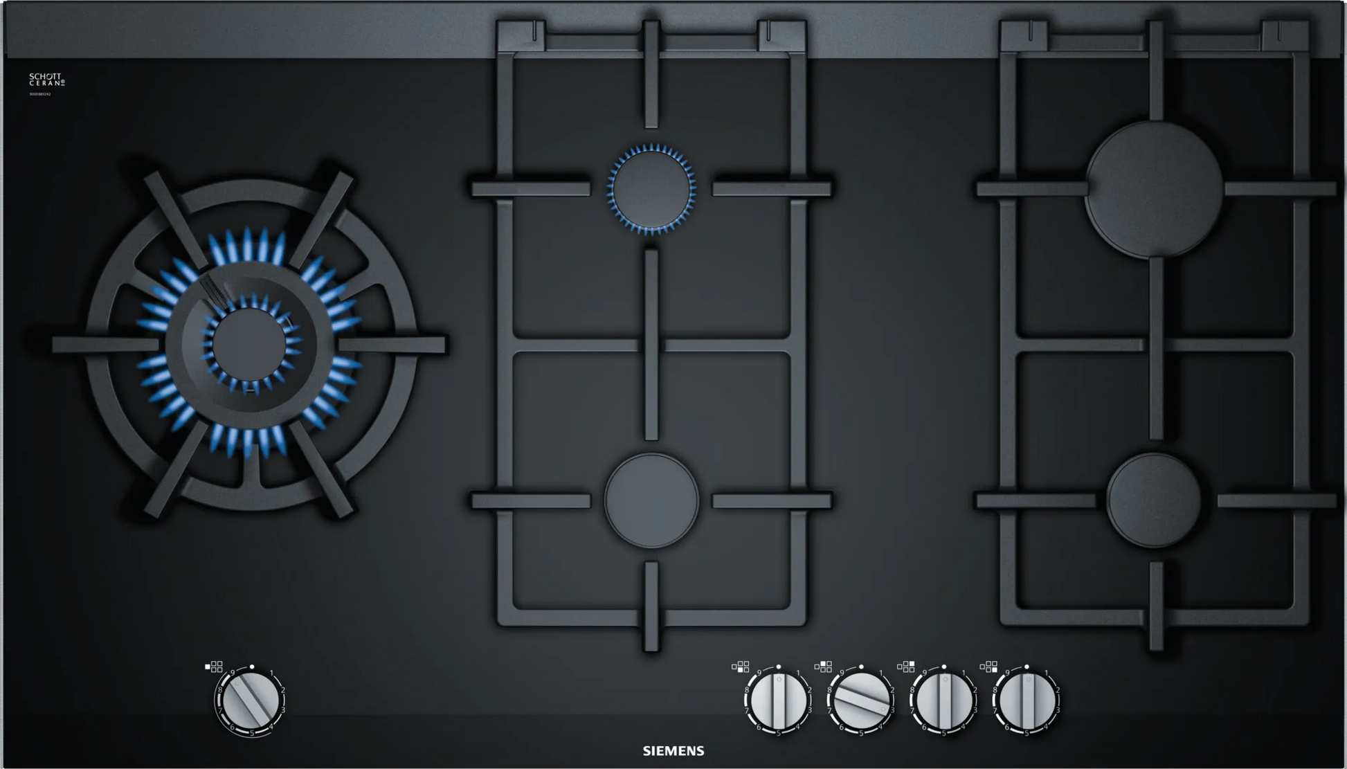 Siemens Gas Hob Black ER9A6SB70Z-1