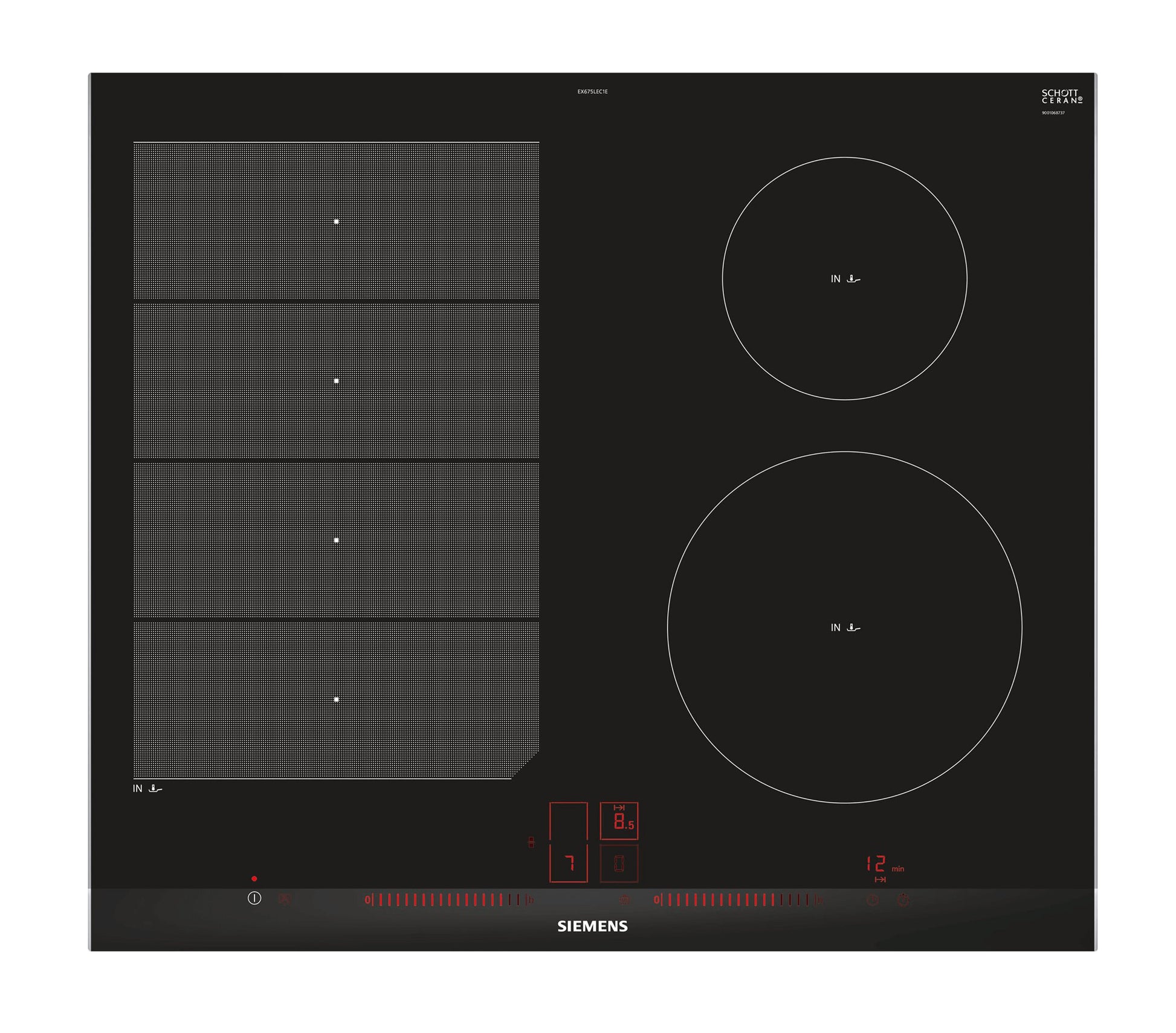 Siemens Induction Hob Black EX675LEC1E-1
