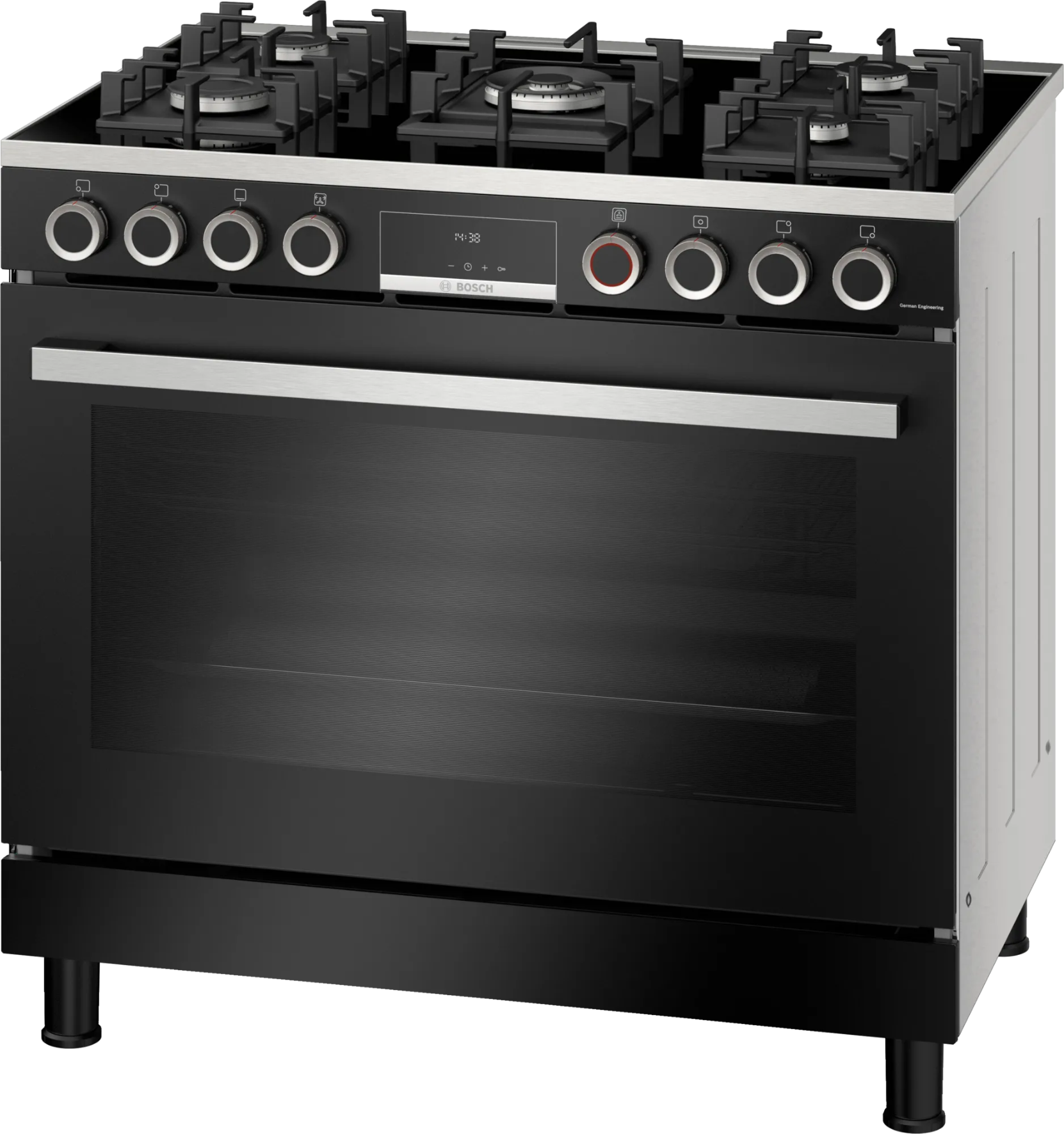 Bosch Full Gas Stove Black HJY5G7V60Z