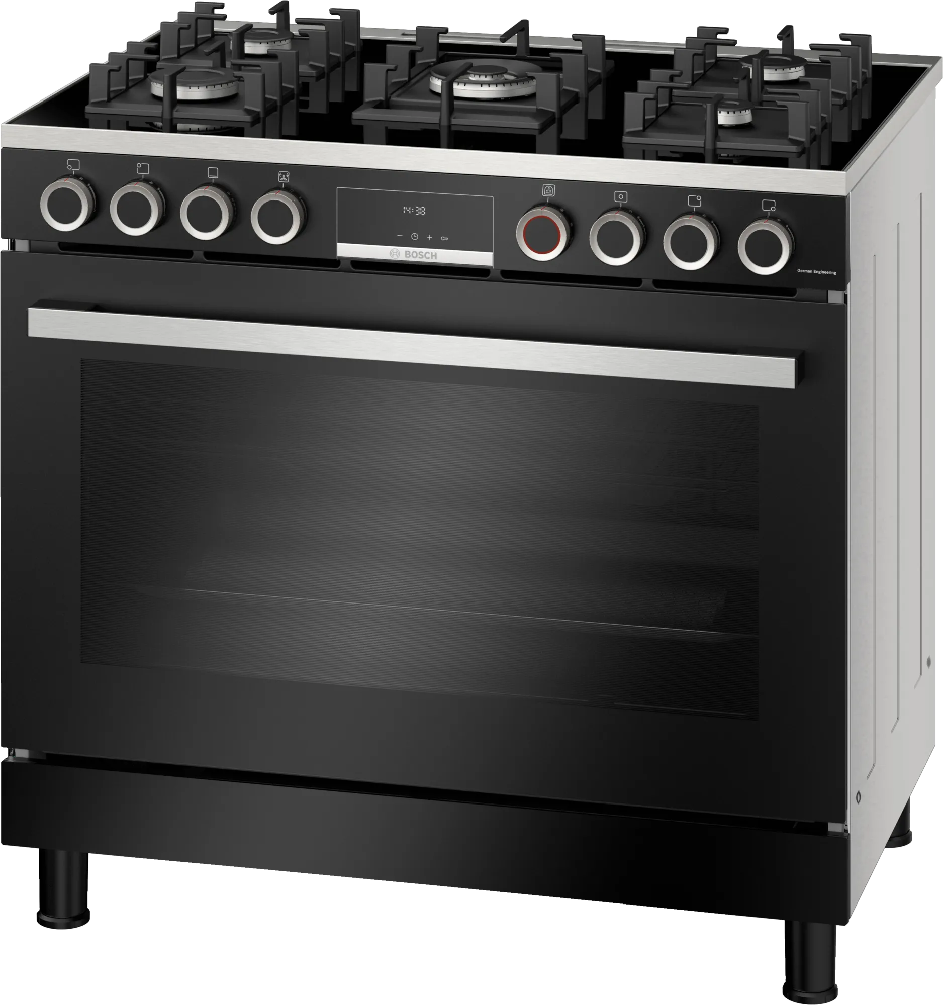 Bosch Full Gas Stove Black HJY5G7V60Z