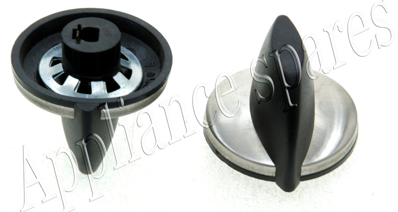 Kelvinator/Westpoint/Eurotech Oven Black/Silver Control Knob-2