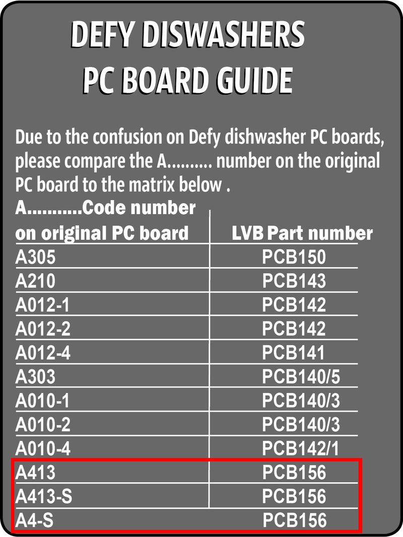 Defy Dishwasher Pc Board-2