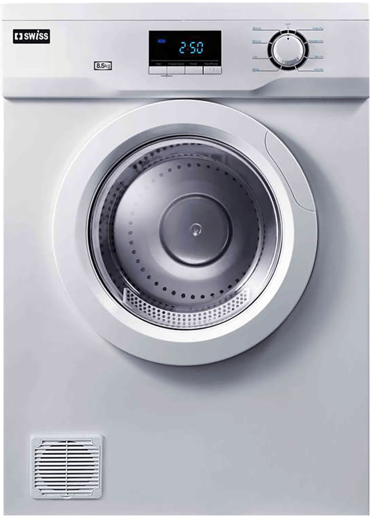 Swiss 8.5kg Front Air Vented Tumble Dryer White TDEV85W