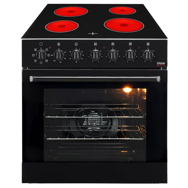 Univa oven and hob set Black U336CF