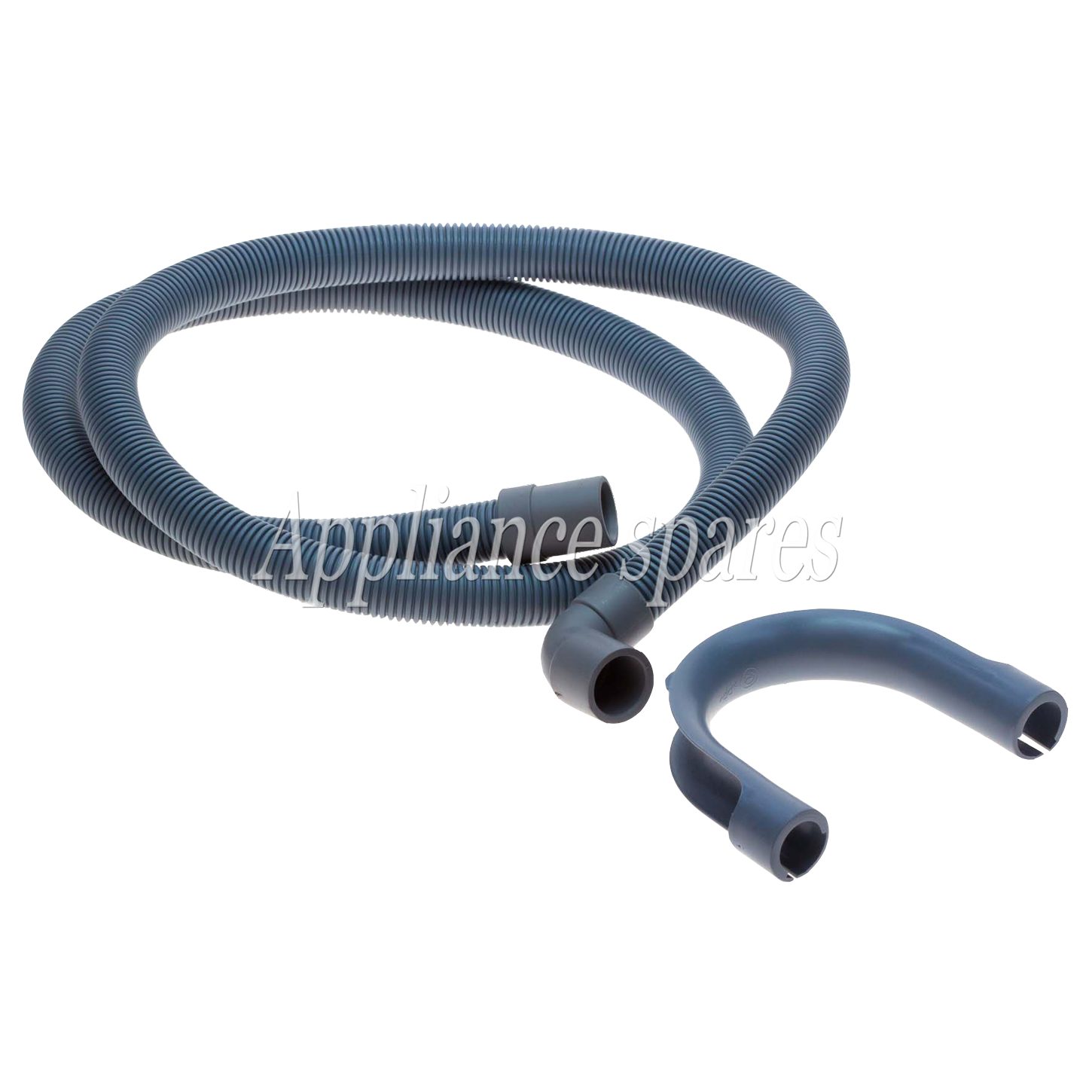 1.5 Meter Drain Hose, 22mm 90° End x 18mm Straight End With Hook