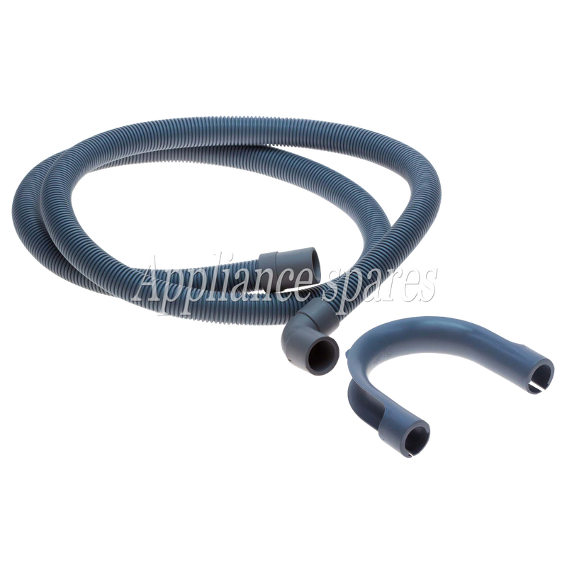 1.5 Meter Drain Hose, 22mm 90° End x 18mm Straight End With Hook-2