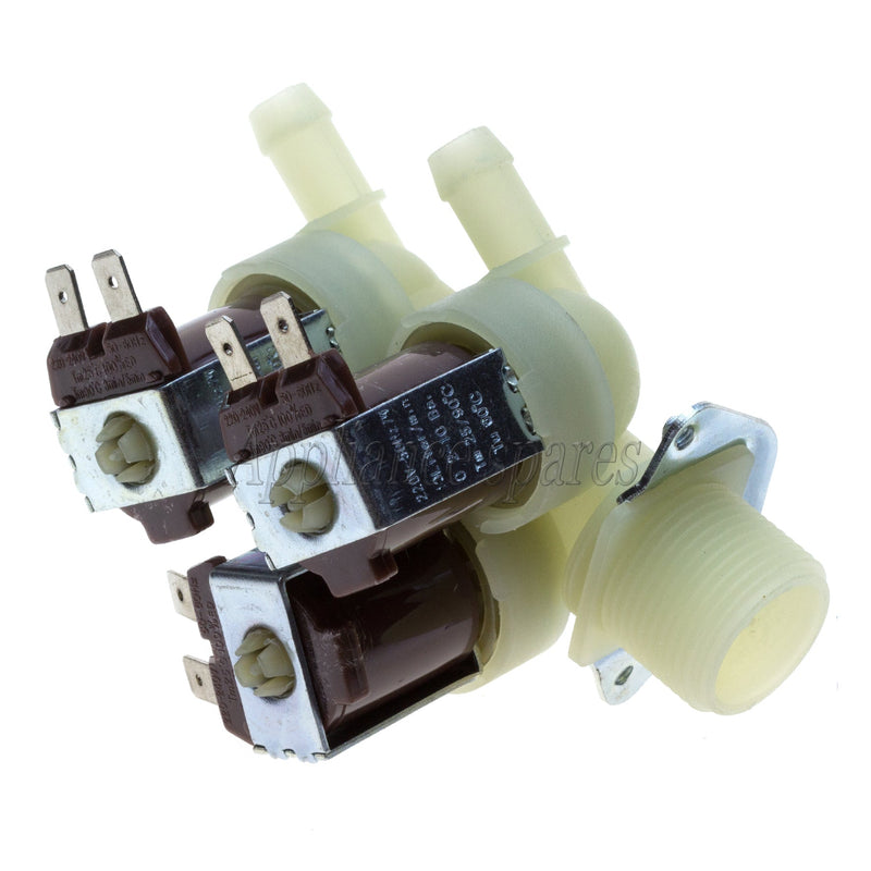 Universal Washing Machine Straight Triple Solenoid Valve (220V 10.5mm Outlet)-4